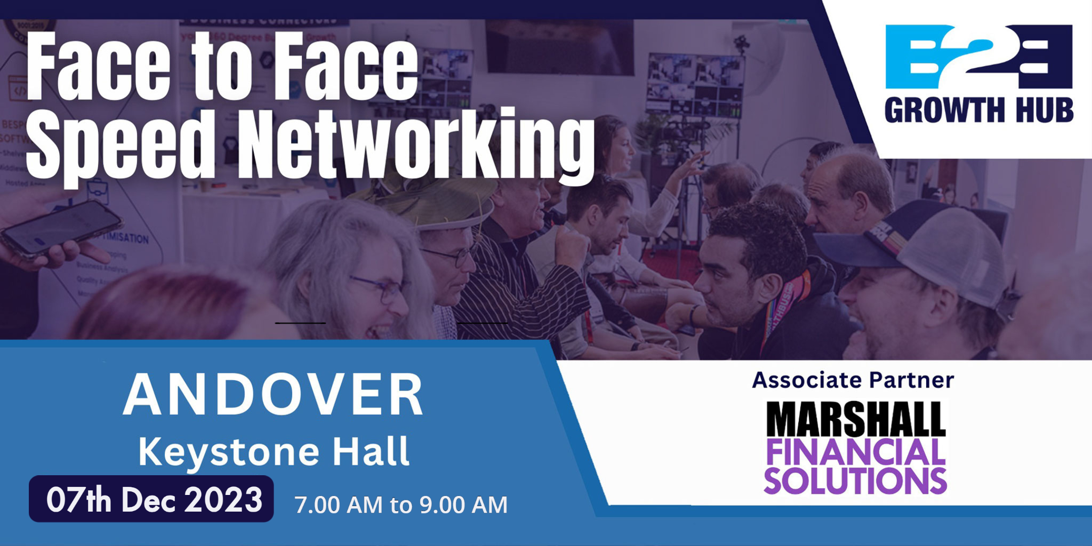Andover Face 2 Face Morning Speed Networking - 07th Dec 2023
