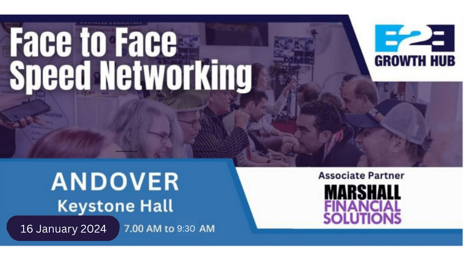 Andover Face 2 Face Morning Speed Networking - 07th Dec 2023